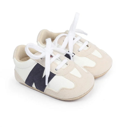 Newborn Baby Sneakers Letter Patchwork Baby Casual Shoes Anti-slip Hundred Toddler Baby Boys Girls Shoes 0-18 Months