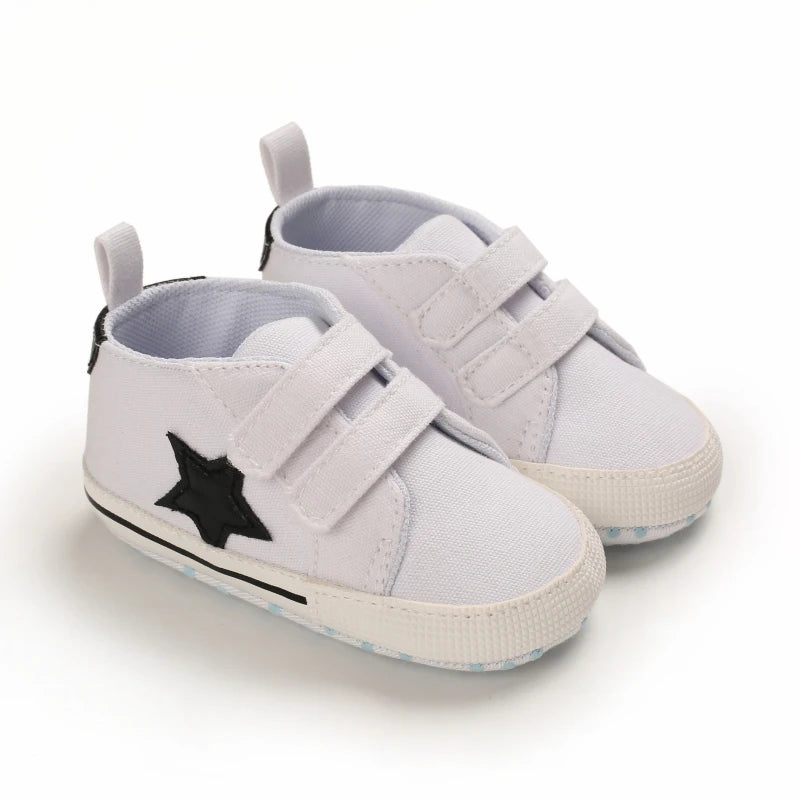 Hot Selling Baby Shoes Classic Soft Sole Shoes Newborn Casual Fashion Sports Shoes Infant Toddler  Solid Color Strips Crib Shoes
