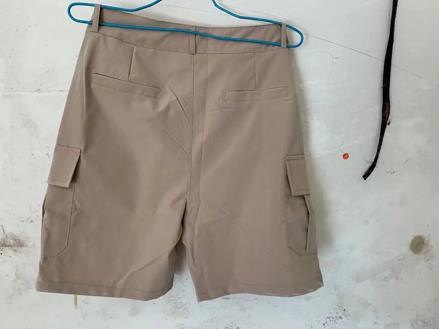 Summer Fashion Casual Tooling Shorts Men's Solid Loose Cotton Multi-pockets Cargo Pants Comfy Beach Sport Short Trousers for Men