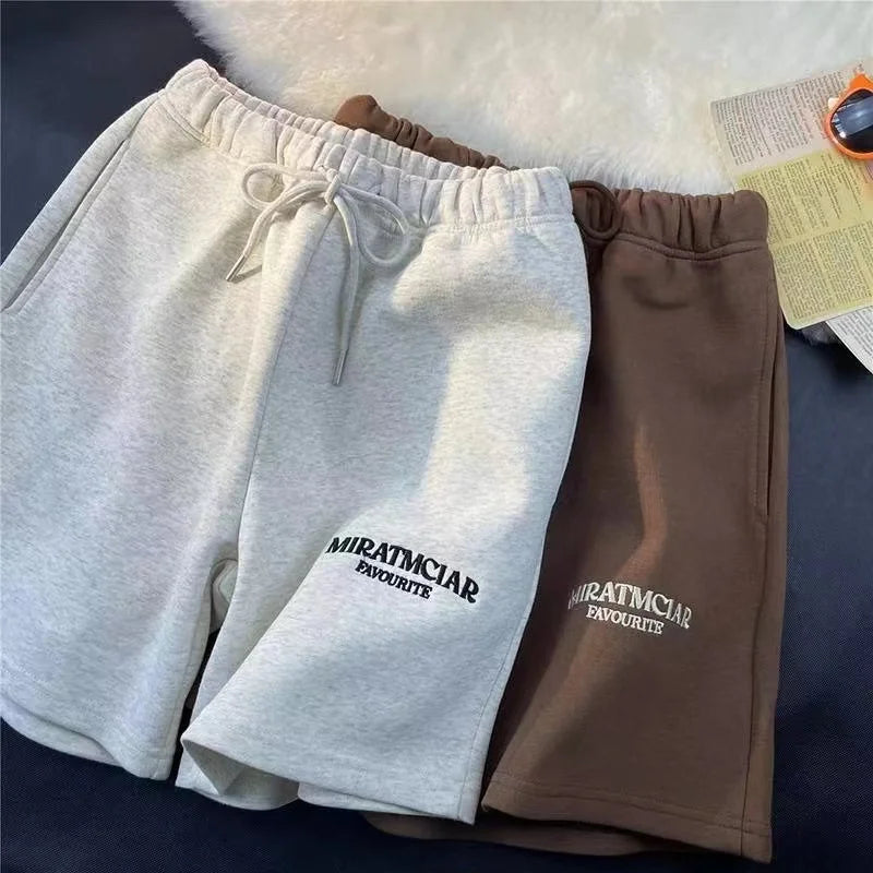 Summer New Leisure Fashion Sports Shorts Street Man Fashion Minimalist Sports Beach Pants Letter Embroidered Cotton Shorts