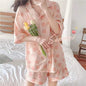 New Women Sleepwear Cartoon Pajamas Female Short  Pants Short Sleeved Summer Spring Loungewear Fashion Home Clothing Home wear