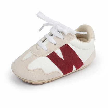 Newborn Baby Sneakers Letter Patchwork Baby Casual Shoes Anti-slip Hundred Toddler Baby Boys Girls Shoes 0-18 Months