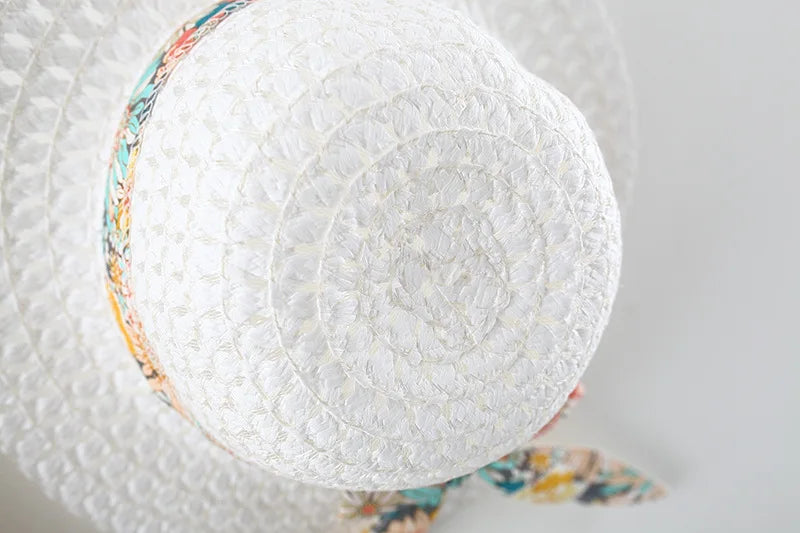 2Piece Sets Summer Toddler Girl Clothes Korean Fashion Flowers Cute Bow Sleeveless Princess Baby Dresses+ Sunhat Kids Dress BC136