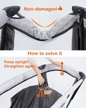 4 in 1 Wide Baby Bassinet Bedside with Diaper Changer, Long Next to Bed Crib with Mattress, Sheet, Music and Blackout Cover, Playpen