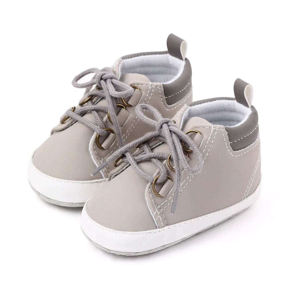 Shoes Baby Boy Newborn Infant Toddler Casual Comfort Cotton Sole Anti-slip PU Leather First Walkers Crawl Crib Moccasins Shoes