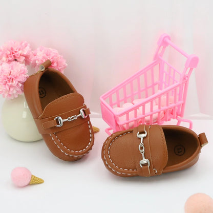 RABEISIR Casual Solid Color Slip On Low Top Loafer Shoes For Baby Boys, Lightweight Comfortable Non Slip Flat Shoes