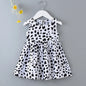 Casual Baby Girl Vest Cotton Infant Dress Toddler Sleeveless A-Line Pleated Kids Clothes Mini Princess Dress