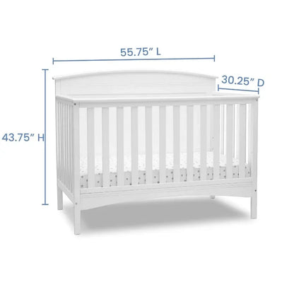 4-in-1 Convertible Baby Crib - Greenguard Gold Certified