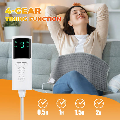 Electric Heating Blanket 2025 New 60*30cm 9 Levels Thermal Pads Heated Mat Soft Safe Winter Body Back Leg Warmer for Home Use