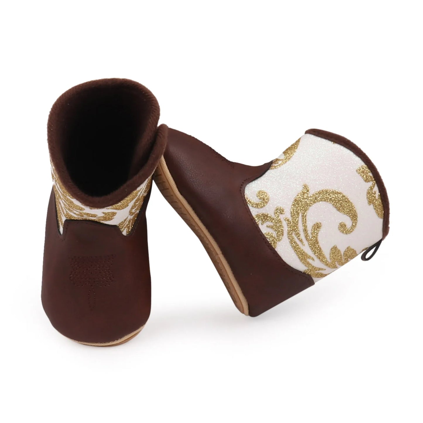 Baby Boots Made Of Soft PU and High-quality Cotton 2024 New Autumn and Winter Short Boots With Rubber Soles and Anti Slip Baby