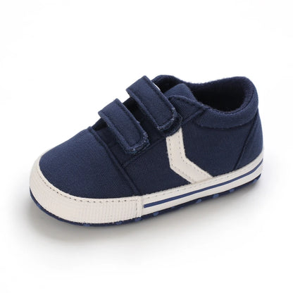 Hot Selling Baby Shoes Classic Soft Sole Shoes Newborn Casual Fashion Sports Shoes Infant Toddler  Solid Color Strips Crib Shoes