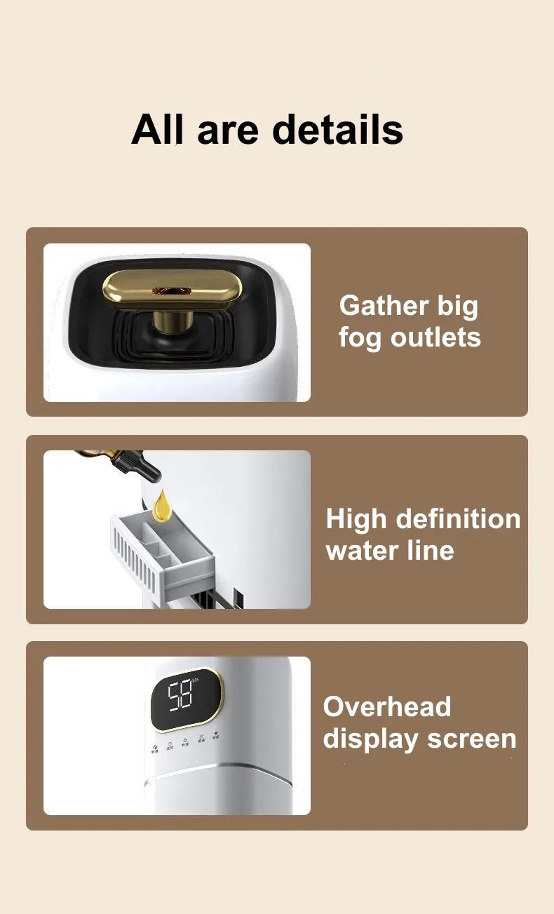 8L Humidifier Home Silent Bedroom Sprayer Heavy Fog Pregnant Woman Baby Floor Type Remote Control Household