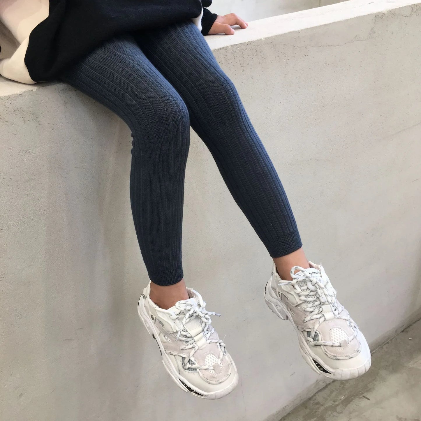 Baby Girls Leggings Kids Casual Long Pants For Toddler Kids Girls Skinny Trousers All-match Ribbed Cotton Legging Pant