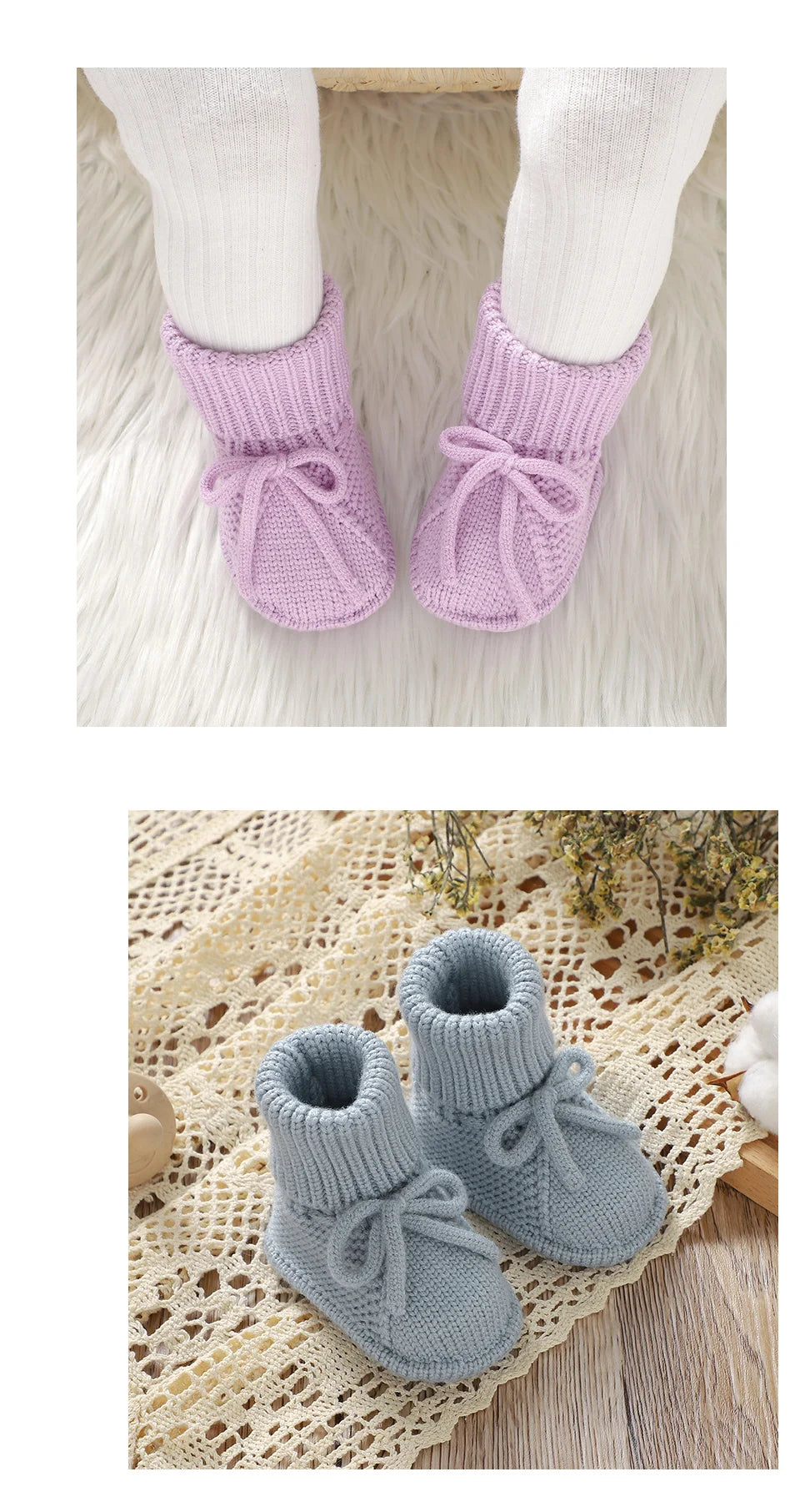 Breathable Non-Slip Infant Boys Girls First Walker Shoes Casual Solid Knitted Newborn Unisex Floor Pre walker Toddler Lightweight