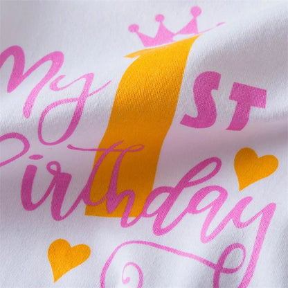 NewBorn Girls 1St Birthday Party Dress Princess 1 Year Old Ceremony Mesh Tutu Vestidos Infant Unicorn Christening Gowns