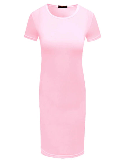 Sexy Elegant Dress Short and Long Sleeve Solid Color Midi Bodycon Dress Women Skinny Slim Pencil Dress Club Party Vestidos