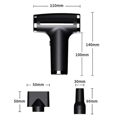 Wireless Hair Dryer Multifunctional  Air Duster Blower Travel Portable USB Rechargeable Negative Ions Blow Dryer