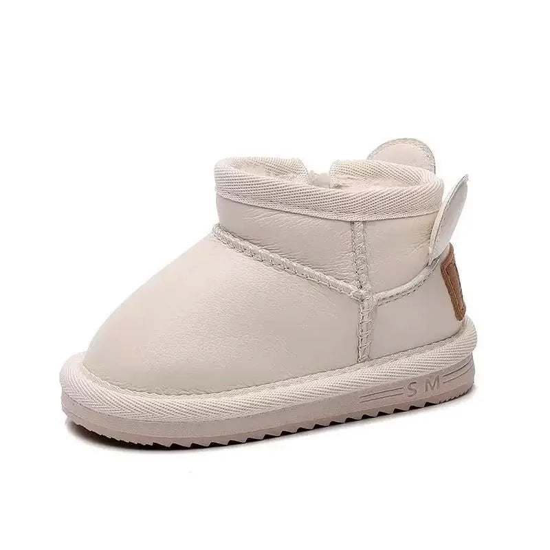 Children's Winter Snowy Boots Girls' Versatile Warm  Boys' Cotton Shoes Size 17-30