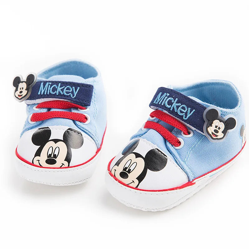 Disney 0-18M Baby Mickey Mouse  First Walkers Girl Newborn Baby Shoes Boy Fashion cartoon Mickey Shoes