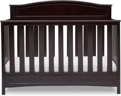 Children Emery 4-in-1 Convertible Baby Crib - Greengard Gold Certified, Dark Chocolate