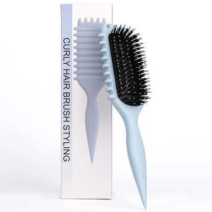 Salon Styling Curly Hair Styling Brush Curl Hair Brush for Combing and Shaping Men's and Women's Curls Reduce Pulling Tools