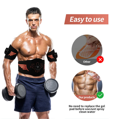 Smart EMS muscle stimulator; home muscle exercise massager; fat burning fitness device