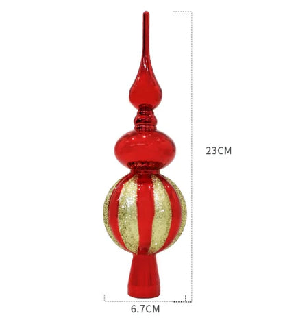 Christmas Tree Decorations, Shiny Christmas Tree Top Ornaments Xmas Tree Decoration For Festive Party Decor Anti-slip
