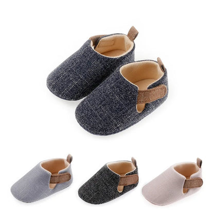 Meckior Casual Baby Boys Girls Shoes Soft Sole Rubber First Walkers Non-slip Solid Color Outdoor Infant Newborns Crib Shoes