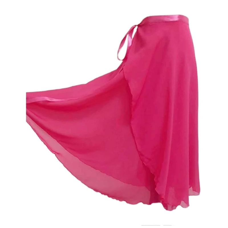 Women Wrap Dance Skirt Girls Long Dance Skirt Ballet Wrap Skirt Dance Skate Over Scarf Skirt Dancewear