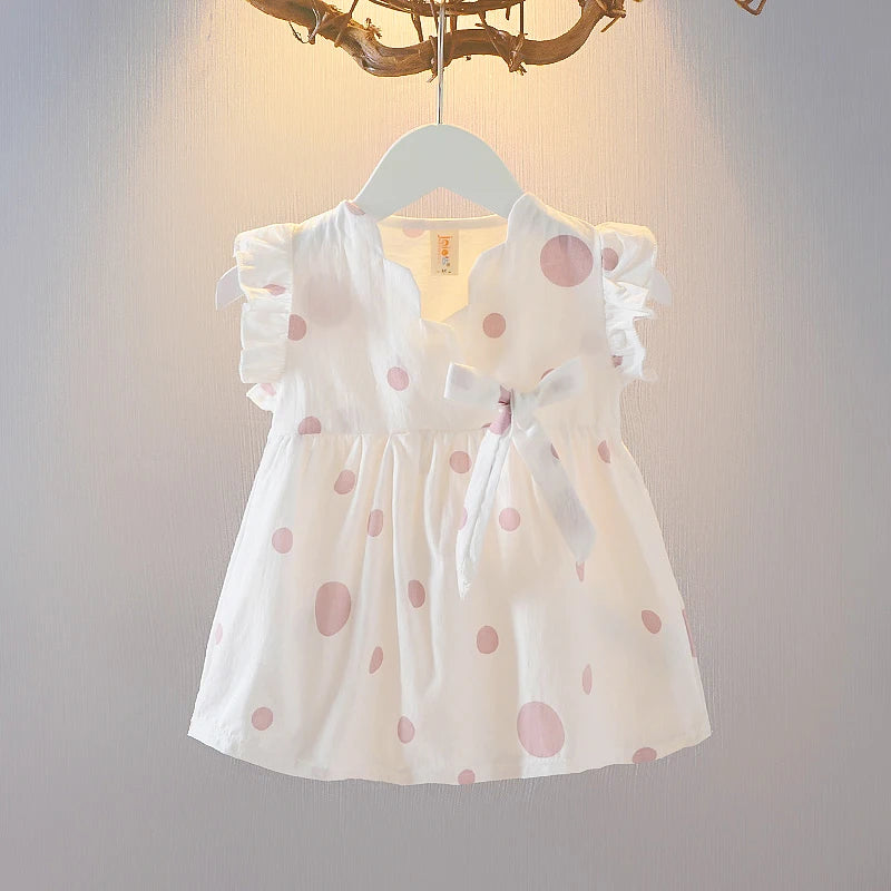 New Baby Girl Dress Summer Newborn Baby Clothes Patchwork Princess Mesh Dress For Girl 1 Year Birthday Infant Baptism Clothing