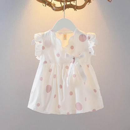 New Baby Girl Dress Summer Newborn Baby Clothes Patchwork Princess Mesh Dress For Girl 1 Year Birthday Infant Baptism Clothing