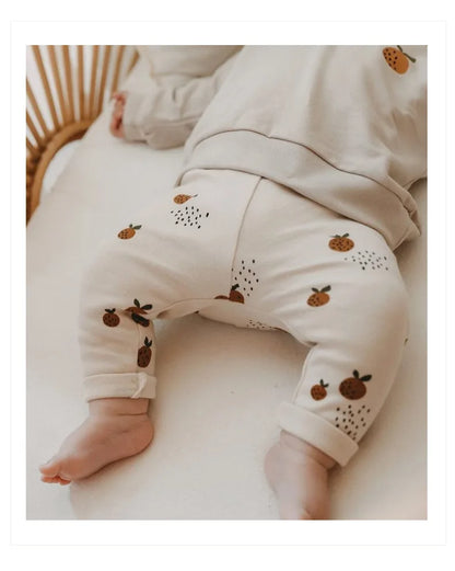 0-3T Newborn Kid Baby Boys Girls Clothes Print Cotton Pant Cute Sweet Bottoms Baby Trousers Lovely Home wear Leggings Outfit
