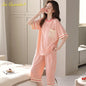 SUKAE M-5XL Cool Modal Woman's Pajamas Summer Plus Size Calf-length Pijamas Casual Knee-length Home suits Women's Capris Sleepwear