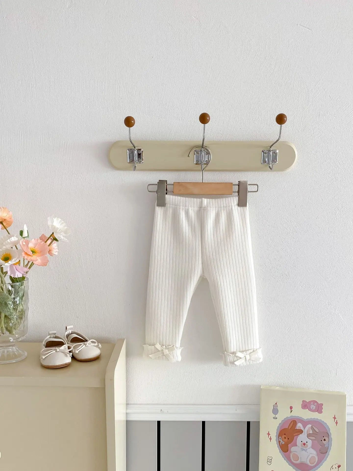 2025 Winter New Baby Plus Velvet Thick Leggings Cotton Girls Cute Bow Warm Trousers Infant Fleece Casual Pants Toddler Clothes