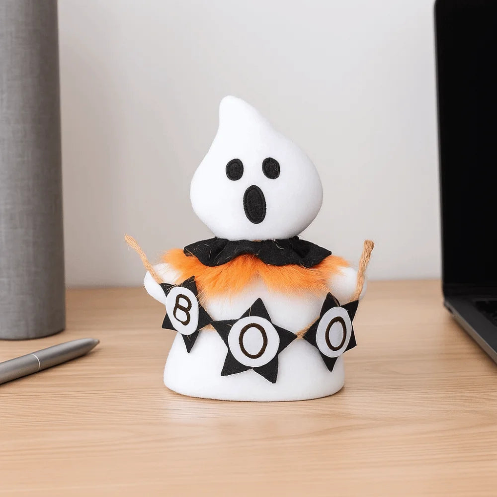 Holiday Decor Funny Halloween Ghost Doll Handicraft Soft Scary Ghost Doll Cartoon Scary Ghost Figurines Haunted House