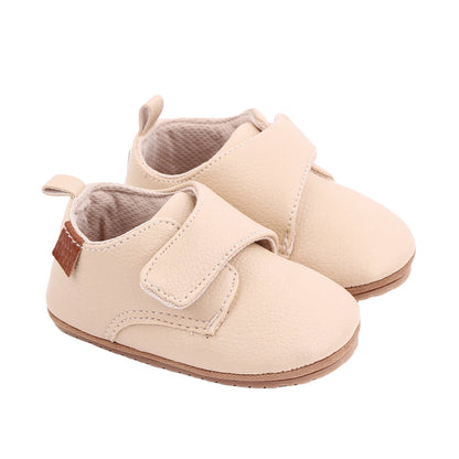 VISgogo Baby Shoes First Walkers PU Sneakers Soft Sole Cute Baby Casual Flats Infant Shoes for Newborn Girl Boys 0-18Months