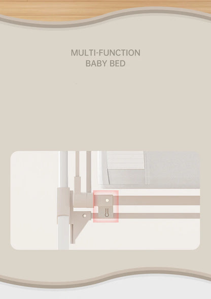 Folding cribs Baby bed Switch large bed Multifunctional infants and young children to move new baby bed