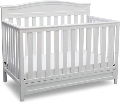 Children Emery 4-in-1 Convertible Baby Crib - Greenguard Gold Certified, White Convertible Cribs
