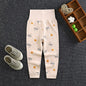 Baby Girls Boys Pants Toddler Bottoming Leggings Children Cotton Cartoon Trousers High Waist 2024 Autumn Newborn Kids Clothing