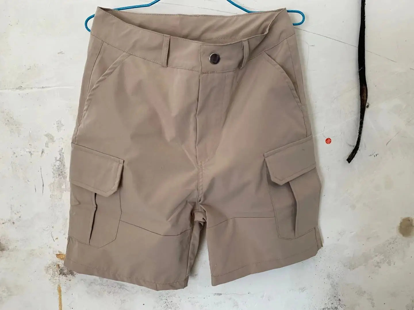 Summer Fashion Casual Tooling Shorts Men's Solid Loose Cotton Multi-pockets Cargo Pants Comfy Beach Sport Short Trousers for Men