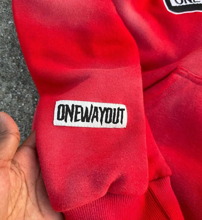 Harajuku Hip Hop High Street embroidery zipper hoodie men Y2k 2025 fall new jacket American retro punk oversized sweatshirt