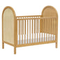 Bondi Cane 3-in-1 Convertible Crib with Toddler Bed Conversion Kit in Honey with Natural Cane, Greengard Gold Certified