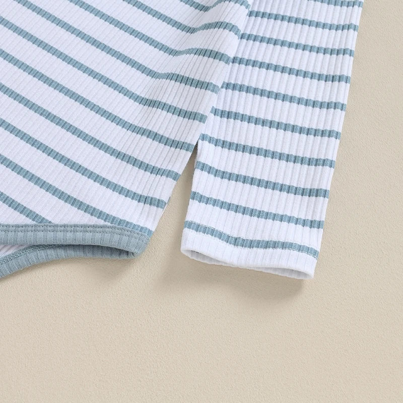 Mubi neo 0 to 18 Months Infant Set Newborn Baby Boy Clothing Top and Bottom Set Striped Children's Fashion for Babies Boy Outfits