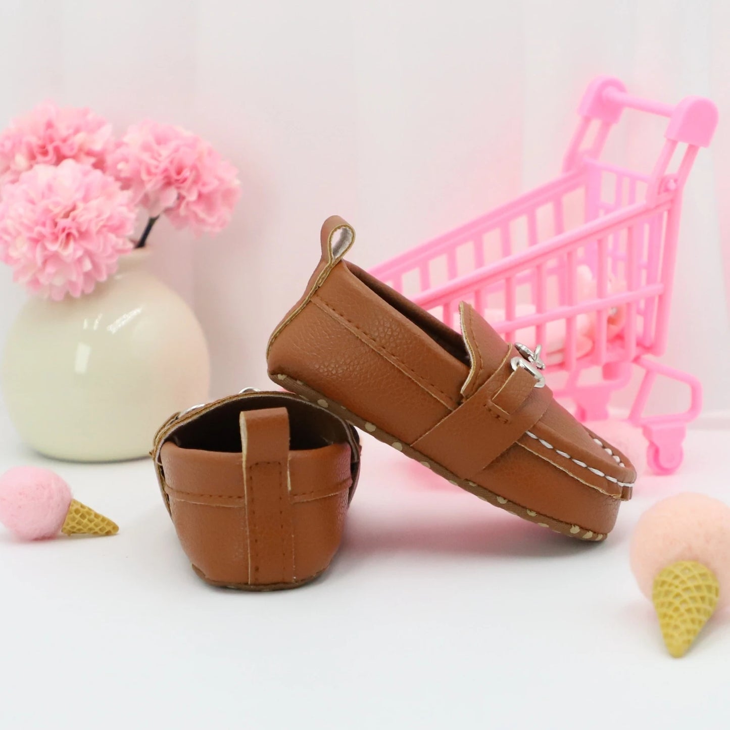 RABEISIR Casual Solid Color Slip On Low Top Loafer Shoes For Baby Boys, Lightweight Comfortable Non Slip Flat Shoes