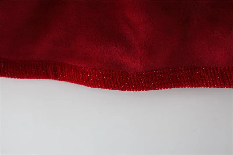 Winter Newborn Girls Clothes Korean Fashion Bow Cute Fleece Warm Thick Long Sleeve Red Baby Dress Luxury Birthday Dresses BC1704