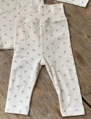 2025 Autumn New Baby Cotton Leggings Girls Floral Pants Toddler Pp Pants Toddler Plaid Leggings Fashion Baby Trousers