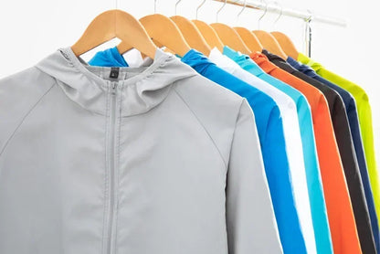 Men's Hiking Jackets Waterproof Women Sun Protection Windbreaker Camping Climbing Outdoor Coat Unisex Portable Clothes