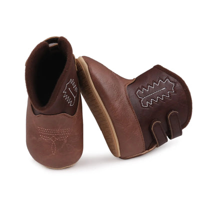 Baby Boots Made Of Soft PU and High-quality Cotton 2024 New Autumn and Winter Short Boots With Rubber Soles and Anti Slip Baby