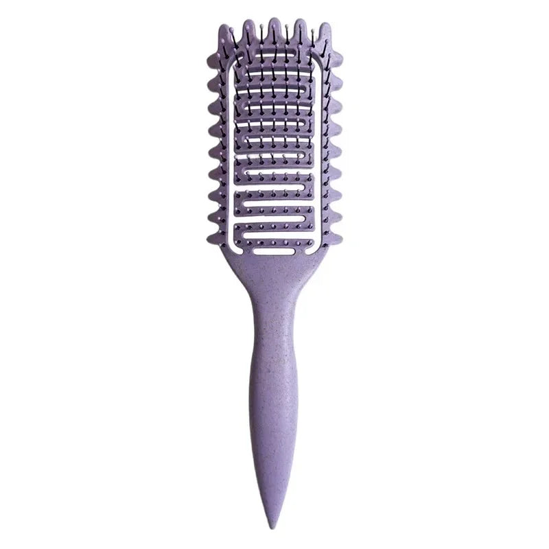 Curl Define Styling Brush Hollow Out Detangling Hair Brush Tangled Wet Curly Hair Comb Shaping Curls Barber Hairdressing Tools
