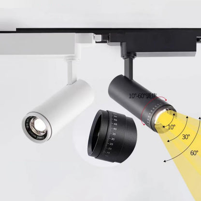 LED Focusing Exhibition Spotlight Shop Gallery Museum Adjustable Angle Wall Wash Light